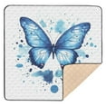 thumbnail image 6 of WOBOGO Blue Butterfly Baby Playmats Extra Large Waterproof Rollable Activity Pads for Toddlers 50×50inch, 6 of 7