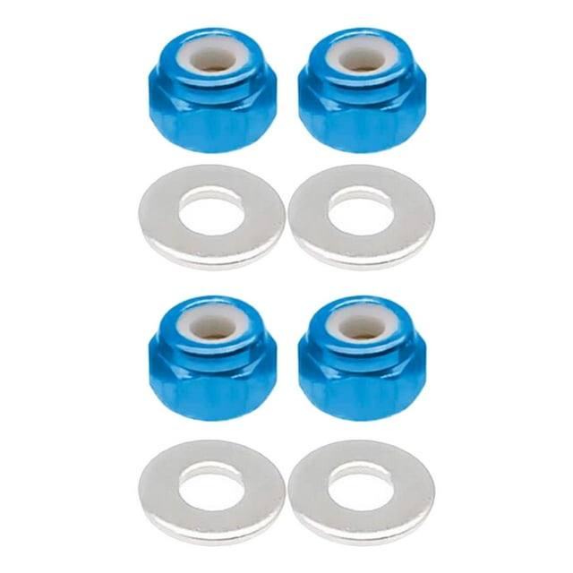 Tuerca de Bloqueo Hexagonal de Rueda 8 Piezas 3 mm Baoblaze Wltoys 144001 1/14 Azul