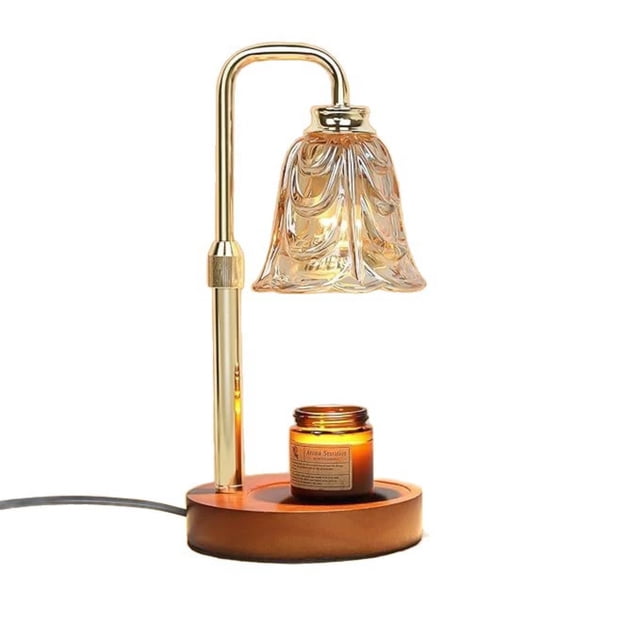 Birdeem Candle Warmer Lamp with Timer, Dimmable Wooden Electric Candle Melter for Home Decor, Flameless Wax Warmer for Bedroom Office, Ideal Gift for Women