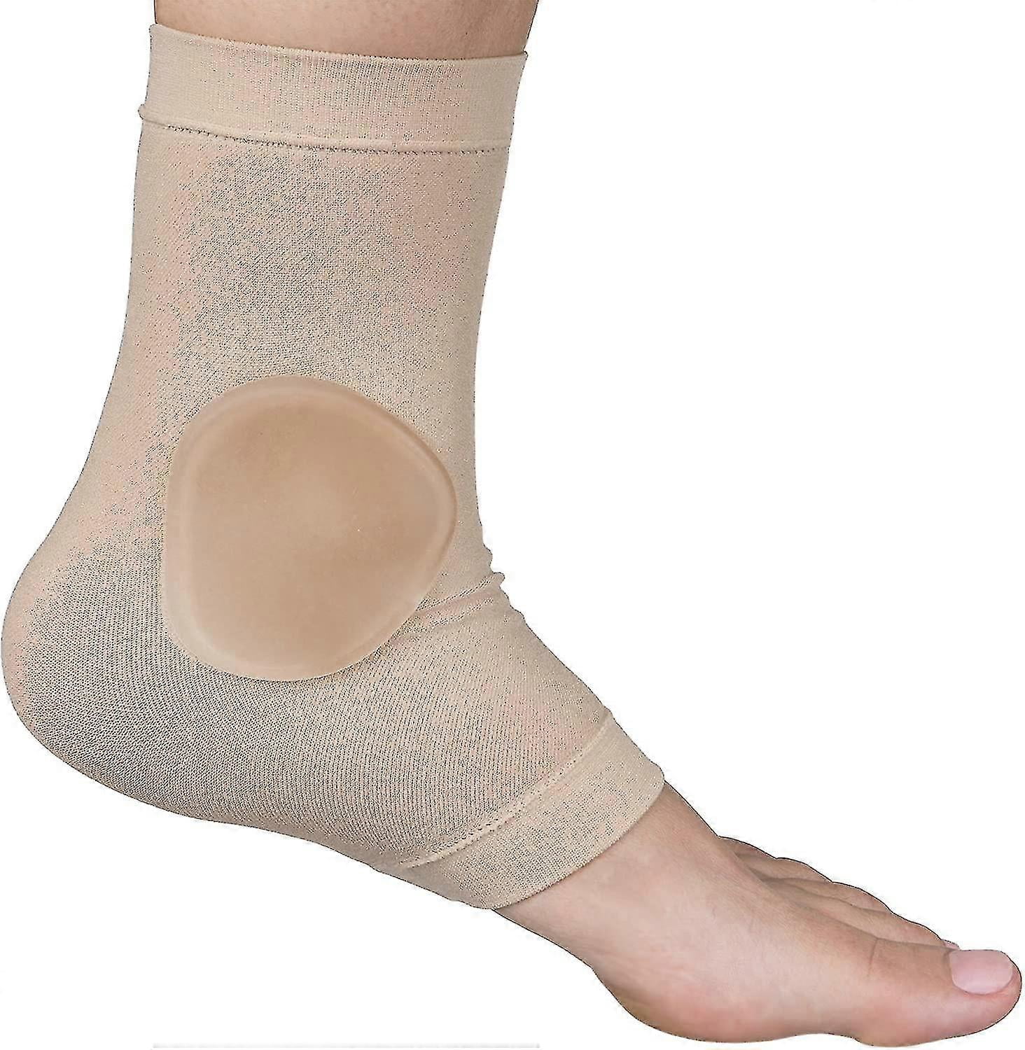Ankle Bone Protection Socks Malleolar Sleeves With Gel Pads For Boots, Skates, Splints, Braces 1 Pair
