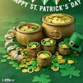 thumbnail image 4 of PMU St. Patrick's Day Gold with Coin Cauldron set - 6 pcs Cauldrons, 50 pcs Gold Coins, 50 pcs Green Coins, 4 of 7