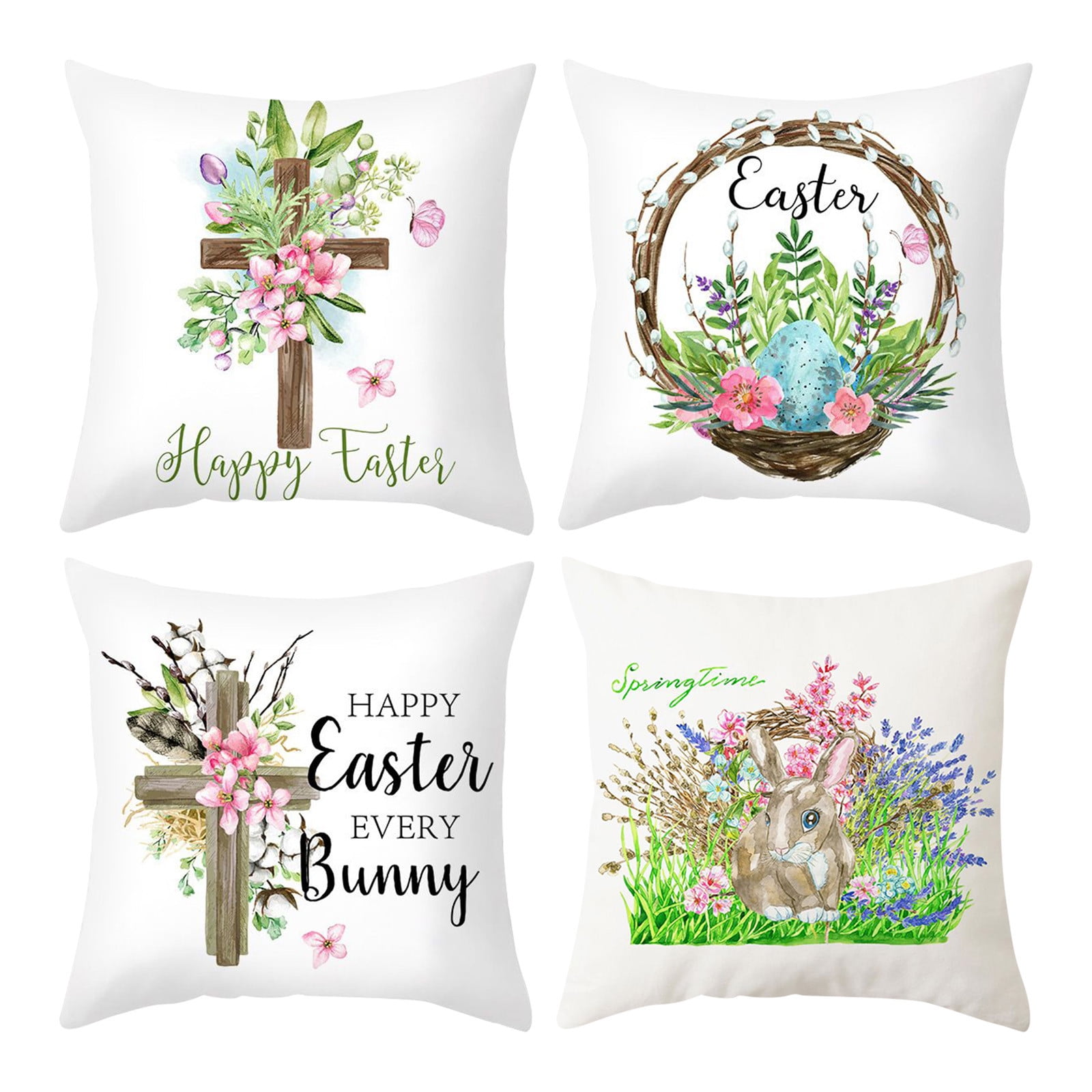 Baocc pillow cases standard size Of Holiday Short Throw Spring Easter