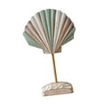 thumbnail image 2 of GROWTH TANK Wood Shell Ornament Creative Unique Figurine for Countertop Bookshelf Office Light Green, 2 of 9
