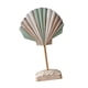thumbnail image 2 of Adorno de concha de madera, decoración del hogar, artesanías, obras de arte, regalo, estatua mediterránea, figurita Verde claro, 2 of 9