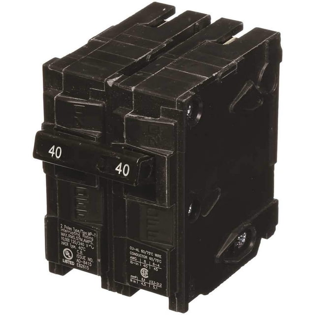 Interruptor Automático Murray MP240 de 40 Amperios, Doble Polo, 240V