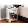 thumbnail image 1 of Mesa Auxiliar Baxton Studio Mina 2 Cajones Con Espejo Estilo Hollywood Regency Glamour, 1 of 2