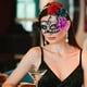 thumbnail image 2 of KAKOWELY Máscara mexicana del Día de los Muertos, delicada máscara de flores, máscara ligera de media cara, accesorio, 2 of 4