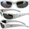 thumbnail image 5 of MotoFrames MF Chill Padded Motorcycle Sunglasses White Frames Driving Mirror Lenses, 5 of 5
