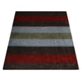 thumbnail image 3 of Rugsotic Carpets Hand Knotted Wool Area Rug 5'x8' Brown Silver Contemporary Rectangle Indoor Rug for Living Room, Bedroom Antimicrobial L00098, 3 of 8