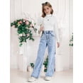 thumbnail image 7 of OYYN Girls Jeans Baggy Wide Leg Y2K Jean for Teen Girls 8-16 Years Cute Embroidery Bow with Pockets, 7 of 7
