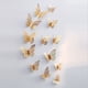 thumbnail image 4 of Pegatinas de pared para sala de estar, 12 piezas de mariposas huecas 3D para decoración del hogar, pegatinas de pared con acabado de lujo, 4 of 11