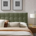 thumbnail image 3 of Pemberly Row Contemporary Fabric Upholstered King Size Headboard in Leaf, 3 of 8