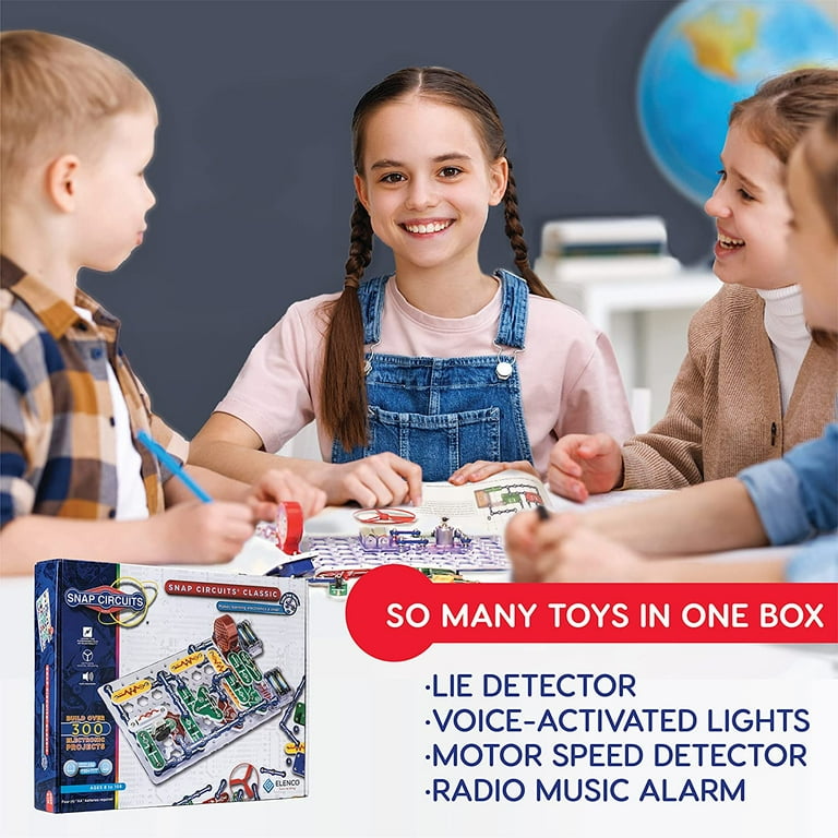 Snap Circuits Classic SC-300 Electronics Exploration Kit | Over 300  Projects | Full Color Manual Parts | STEM Educational Toy for Kids 8+ 2.3 x  13.6 x