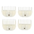 thumbnail image 4 of 4pcs Hair Clipper Guides Combs Professional Hair Trimmer Guard Combs for Universal ClippersWhite, 4 of 14