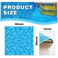 thumbnail image 2 of 36" X36" Swimming Pool Ladder Mat Non-Slip PVC Non-Slip Protective Step Pad for Above Ground Pools Heavy Duty Pool Liner Protection Safety Texture for Steps Stairs, 2 of 7