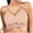 Beige, variant on Utoimkio Sports Bras for Women Fashion Woman's Lace Beauty Back Solid Strap Wrap Hollow Out Bra Underwear