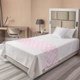 thumbnail image 1 of Easter Bunny Bed Runner, Rabbit with Ribbons Floral Spring Themed Soft Pink Tones Animals, Decorative Accent Bedding Scarf for Hotels Homes and Guestrooms, Twin, Rose Champagne, by Ambesonne, 1 of 2