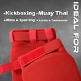 thumbnail image 4 of Fadi Sports Shin Instep Guards for Muay Thai, Kickboxing & MMA – Lightweight – Red S, 4 of 6
