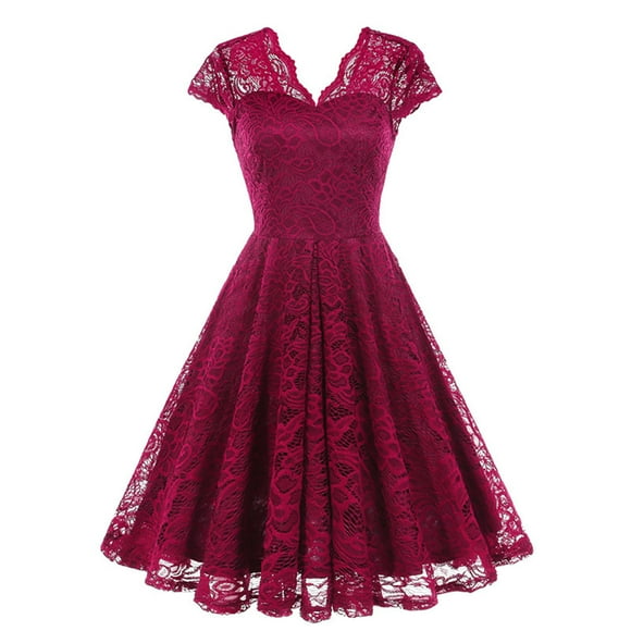 Gspmoly Dresses for Women Plus Size, Women'S V-Neck Sleeveless Europe and The United States Vintage Dresses Formal Dresses for Women Deals