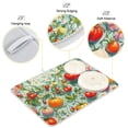 thumbnail image 3 of Yayeee Dish Drying Mat for Kitchen Counter 16"x18" Microfiber Absorbent Pad, Green Floral Tomatoes, 3 of 7