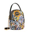 thumbnail image 7 of FORMRS Crossbody Bag for Women Quilted Travel Shoulder Cell Phone Purse with Chain Strap Handbag, Purple Flowers, 7 of 7