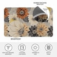 thumbnail image 3 of Burnt Orange Grey Black Flower Door Mat Indoor Outdoor,Spring Floral Botanical Non Slip Welcome Mat with Rubber Backing,Absorbent Fabric Front Door Mats Entryway Rug for Home Patio Entrance 20"x31.5", 3 of 9