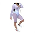 thumbnail image 1 of Conjunto de traje de perspectiva de malla Txlixc para mujer blusas cortas de manga larga pantalones ajustados verano, 1 of 4