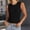 A1_Black, variant on High Neck Ice Silk Ribbed Sleeveless Tees Shirts Casual Cropped Cami Shirts Slim Fit Undershirts Slim Fit Cropped Basic Vest Shirts Casual Stretch Summer Going Out Camisole Tank Tops Beige L
