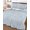 Blue, Ice Blue, Pastel Denim, Cream, variant on Quilts Queen Size Bedding Set, Blue Geometric Reversible Summer Quilt 3 Pieces, Aesthetics Luxury Abstract Art Lightweight Bedspreads Coverlets with 2 Pillow Shams for All Seasons
