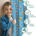 thumbnail image 3 of Blackout Kids Curtains,Blue Skull Floral Pattern Childrens Insulated Curtains Set Of 2,Bedroom Essentials,Toddler Room Decor 42x54in(106x137cm), 3 of 5