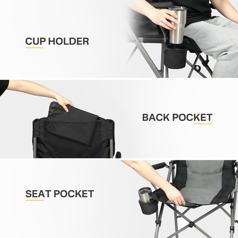 Ever Advanced Tall Camping Directors Chair, 31-Inch Seat Height photo 2