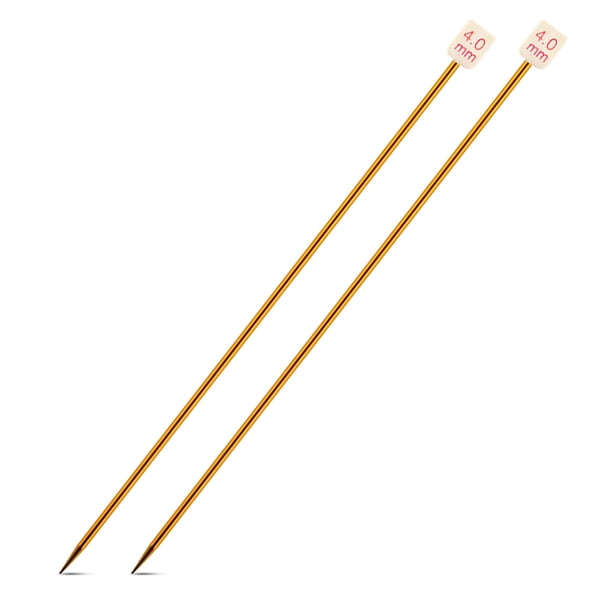 Naiovety Agujas de tejer al azar de colores, suéter, de tejer de aluminio portátil, equipo de costura para manualidades DIY, suministros para el Artesanía 4.0 mm Naiovety HA011745-05B