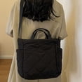 thumbnail image 2 of Bolso de mano acolchado para mujer, bolso de mano tipo hobo, ligero, con relleno, de nailon, tipo bandolera, 2 of 6