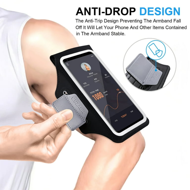 HAISSKY Phone Armband with Pocket Running Armband for iPhone