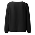 thumbnail image 6 of T Shirts for Women Long Sleeves V Neck Basic Tops Business Spring Outfits Women Clothes Size S, 6 of 7