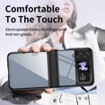 thumbnail image 5 of Clear Case for Samsung Galaxy Z Flip 4, HD Transparent Not-Yellowing Hinge Protection Shockproof Anti-Scratch Slim Fit Phone Case Cover for Samsung Galaxy Z Flip 4, Black, 5 of 7