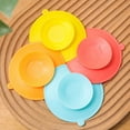 thumbnail image 3 of Riforla Double Suction Cups Non Silicone Suction Cup Utensil Rest Pads Double Plate for Securely Fixing Tableware Spills The Kitchen Portable Plate Fixing Tableware Placemat Orange, 3 of 4