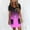 Hot Pink, variant on Sentmoon Boho Maxi Dress Regular Fit Trendy with Print Women Sundress Short Sleeve V Neck Basic Breathable Summer Dresses for Women 2026 with Pockets Purple XXL