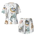 thumbnail image 4 of Lsque Cute Colorful Animal Women's Short-Sleeved Pajama Set - 2 Piece Soft and Lightweight Sleepwear Set-Medium, 4 of 9
