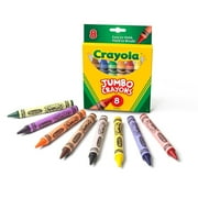 Jumbo Crayola Crayons, Jumbo Size, 0.56 x 5, 8 Assorted Colors, 8/Box