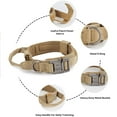 thumbnail image 4 of Gustave Dog Training Collar for Medium Large Dogs, Adjustable Nylon Pet Collars with Release Metal Buckle & Handle - Green, XL, 4 of 8