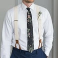 thumbnail image 3 of Garden Themed Necktie & Skinny Tie Set: Perfect for Wedding Groomsmen, Stylish and Comfortable, 3 of 6