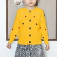 thumbnail image 2 of XXWXYD Kids Boys Girls Cardigan Sweater Long Sleeve with Button Front Knit Embroidery, School 𝖴niform Cardigan Jacket Top, Soft and Stylish, 2 of 9
