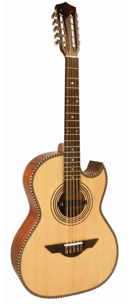 H. Jimenez LBQ1E El Estandar Acoustic-Electric Bajo Quinto Natural