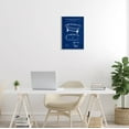 thumbnail image 2 of Stupell Industries Blue Bathtub Patent Blueprint Graphic Art Unframed Art Print Wall Art, Design by Karl Hronek, 2 of 6
