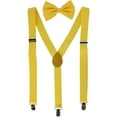 thumbnail image 1 of CTM®  Solid Fashion Color Bow Tie and Suspender Set (Men's), 1 of 4