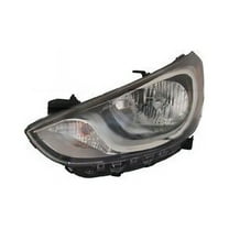 Left Headlight Assembly - Compatible with 2012 - 2014 Hyundai Accent 2013