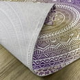 thumbnail image 5 of Ambesonne Yellow and Purple Place Mats Set of 4, Cosmos Mandala, Standard Size, Mustard and Purple, 5 of 6