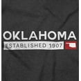 thumbnail image 2 of Oklahoma Map State Shape Established Men's Graphic T Shirt Tees Brisco Brands X, 2 of 6