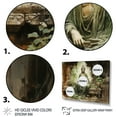 thumbnail image 3 of Designart "Ancient Buddha Ruins in Thailand" Thailand Floater Framed Wall Art Living Room, 3 of 7